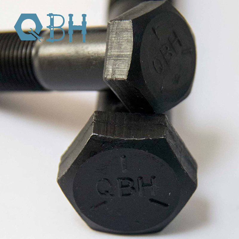 ASME B18.2.1 Black Hexagon caput clutis